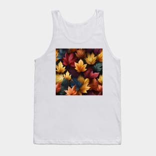 Autumn Leaves Pattern 1 Tank Top